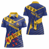 Personalized Barbados Women Polo Shirt Pride and Industry - Wonder Print Shop