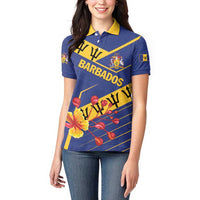 Personalized Barbados Women Polo Shirt Pride and Industry - Wonder Print Shop