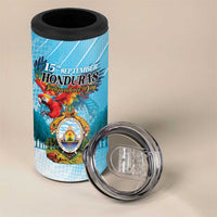 Personalized Honduras Independence Day 1821 4 in 1 Can Cooler Tumbler Libre Soberana e Independiente - Wonder Print Shop