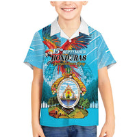 Personalized Honduras Independence Day 1821 Family Matching Mermaid Dress and Hawaiian Shirt Libre Soberana e Independiente - Wonder Print Shop