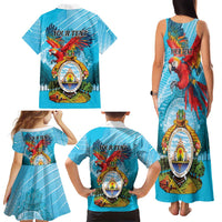 Personalized Honduras Independence Day 1821 Family Matching Tank Maxi Dress and Hawaiian Shirt Libre Soberana e Independiente - Wonder Print Shop