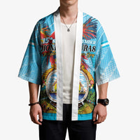 Personalized Honduras Independence Day 1821 Kimono Libre Soberana e Independiente - Wonder Print Shop