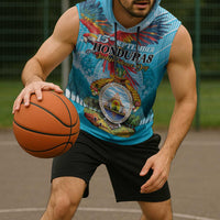 Personalized Honduras Independence Day 1821 Sleeveless Hoodie Libre Soberana e Independiente - Wonder Print Shop