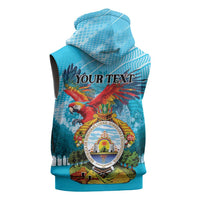 Personalized Honduras Independence Day 1821 Sleeveless Zip Hoodie Libre Soberana e Independiente - Wonder Print Shop