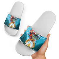 Honduras Independence Day 1821 Slide Sandals Libre Soberana e Independiente - Wonder Print Shop