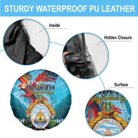 Honduras Independence Day 1821 Spare Tire Cover Libre Soberana e Independiente - Wonder Print Shop