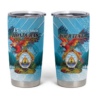 Personalized Honduras Independence Day 1821 Tumbler Cup Libre Soberana e Independiente - Wonder Print Shop