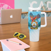 Personalized Honduras Independence Day 1821 Tumbler With Handle Libre Soberana e Independiente - Wonder Print Shop