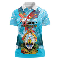 Personalized Honduras Independence Day 1821 Women Polo Shirt Libre Soberana e Independiente - Wonder Print Shop