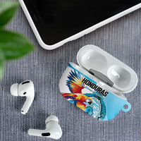 Honduras 1821 AirPods Case Scarlet Macaw Sky Blue Color - Wonder Print Shop