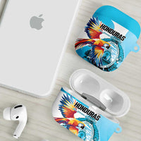 Honduras 1821 AirPods Case Scarlet Macaw Sky Blue Color - Wonder Print Shop