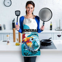 Honduras 1821 Apron Scarlet Macaw Sky Blue Color - Wonder Print Shop