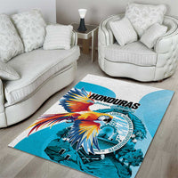 Honduras 1821 Area Rug Scarlet Macaw Sky Blue Color - Wonder Print Shop