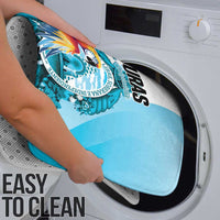 Honduras 1821 Bathroom Set Scarlet Macaw Sky Blue Color - Wonder Print Shop