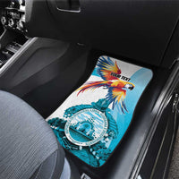 Honduras 1821 Car Mats Scarlet Macaw Sky Blue Color - Wonder Print Shop