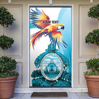 Honduras 1821 Door Cover Scarlet Macaw Sky Blue Color - Wonder Print Shop