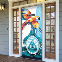 Honduras 1821 Door Cover Scarlet Macaw Sky Blue Color - Wonder Print Shop