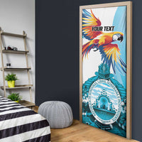 Honduras 1821 Door Cover Scarlet Macaw Sky Blue Color - Wonder Print Shop