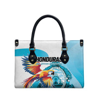 Honduras 1821 Leather Bag Scarlet Macaw Sky Blue Color - Wonder Print Shop