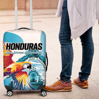 Honduras 1821 Luggage Cover Scarlet Macaw Sky Blue Color - Wonder Print Shop