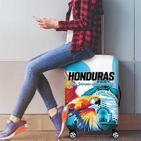 Honduras 1821 Luggage Cover Scarlet Macaw Sky Blue Color - Wonder Print Shop