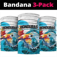 Honduras 1821 Neck Gaiter Scarlet Macaw Sky Blue Color - Wonder Print Shop