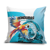 Honduras 1821 Pillow Cover Scarlet Macaw Sky Blue Color - Wonder Print Shop
