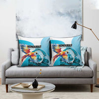 Honduras 1821 Pillow Cover Scarlet Macaw Sky Blue Color - Wonder Print Shop