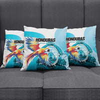 Honduras 1821 Pillow Cover Scarlet Macaw Sky Blue Color - Wonder Print Shop