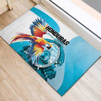 Honduras 1821 Rubber Doormat Scarlet Macaw Sky Blue Color - Wonder Print Shop