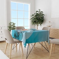 Honduras 1821 Tablecloth Scarlet Macaw Sky Blue Color - Wonder Print Shop