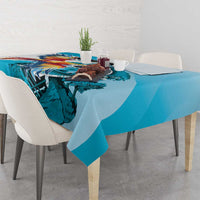 Honduras 1821 Tablecloth Scarlet Macaw Sky Blue Color - Wonder Print Shop