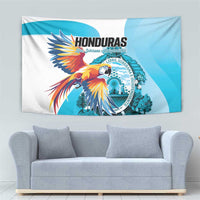 Honduras 1821 Tapestry Scarlet Macaw Sky Blue Color - Wonder Print Shop