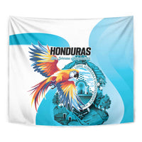 Honduras 1821 Tapestry Scarlet Macaw Sky Blue Color - Wonder Print Shop