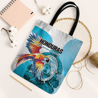Honduras 1821 Tote Bag Scarlet Macaw Sky Blue Color - Wonder Print Shop