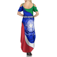Italy Rugby Summer Maxi Dress Forza Azzurri 2023 World Cup - Wonder Print Shop