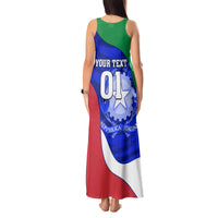 Custom Italy Rugby Tank Maxi Dress Forza Azzurri 2023 World Cup - Wonder Print Shop