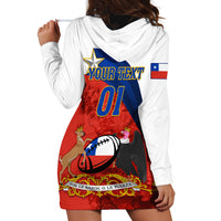 Custom Chile Rugby Hoodie Dress The Condors Go 2023 World Cup - Wonder Print Shop