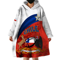 Custom Chile Rugby Wearable Blanket Hoodie The Condors Go 2023 World Cup - Wonder Print Shop