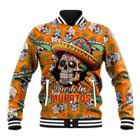 Personalised Day Of The Dead Baseball Jacket Sugar Skull Dia de los Muertos - Wonder Print Shop