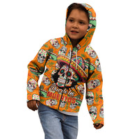 Personalised Day Of The Dead Kid Hoodie Sugar Skull Dia de los Muertos - Wonder Print Shop