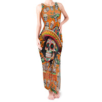 Personalised Day Of The Dead Tank Maxi Dress Sugar Skull Dia de los Muertos - Wonder Print Shop