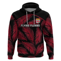 Fiji Rugby Hoodie Flying Fijians Red Palm Tree Version - Wonder Print Shop