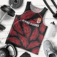 Fiji Rugby Men Tank Top Flying Fijians Red Palm Tree Version - Wonder Print Shop