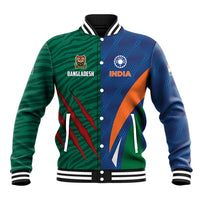 Custom Cricket India Vs Bangladesh Baseball Jacket Simple Style - Wonder Print Shop