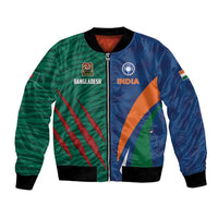 Custom Cricket India Vs Bangladesh Bomber Jacket Simple Style - Wonder Print Shop