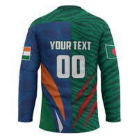 Custom Cricket India Vs Bangladesh Hockey Jersey Simple Style - Wonder Print Shop