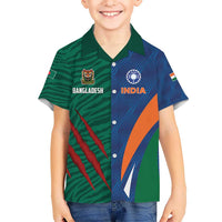 Custom Cricket India Vs Bangladesh Kid Hawaiian Shirt Simple Style - Wonder Print Shop
