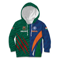 Custom Cricket India Vs Bangladesh Kid Hoodie Simple Style - Wonder Print Shop