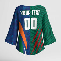 Custom Cricket India Vs Bangladesh Kimono Sleeve Blouse Simple Style - Wonder Print Shop